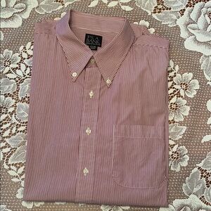 Men's Red Striped Shirt by Jos. A. Bank